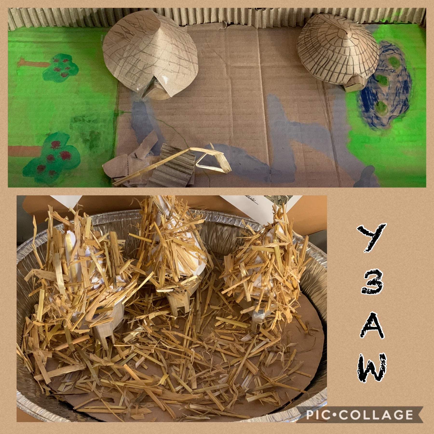 Bronze Age Houses Lydgate Junior School